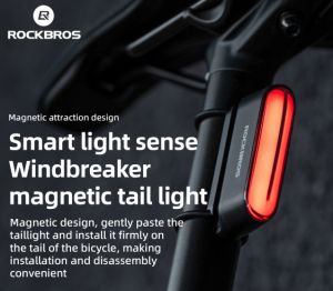 ROCKBROS Bicycle Taillight Brake Sensing MTB Road Bike Rear Light 7 Modes Waterproof Stable Cycling Taillight Bike Accessories