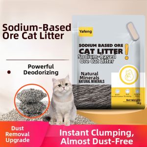 YAFENG | natural kitty Deodorizing Antimicrobial Odor-eliminating Dust-free Easy-clumping Natural Cat Litter