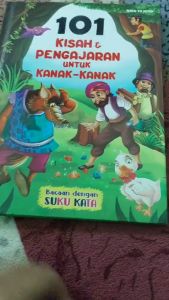 101 Kisah Dan Pengajaran Untuk Kanak Kanak  Buku Cerita Kulit Keras Bacaan Mengikut Suku Kata Bewarna  ( Mind To Mind )