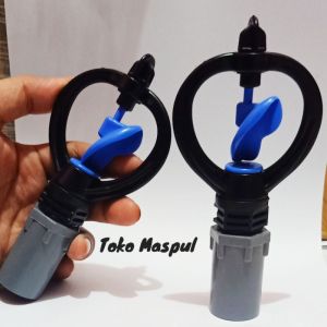 Paket isi 10 pcs SPRINKLER BIRU KOMPLIT SHOCKDRAT kincir air Alat siram tanaman taman
