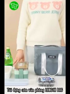 Túi giữ nhiệt đựng cơm văn phòng dung tích lớn dùng cho người đi làm học sinh sinh viên chống thấm nước