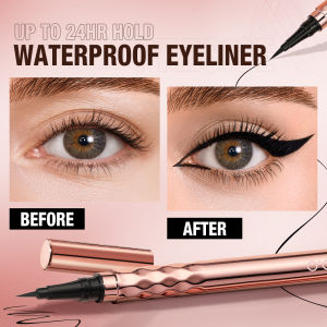 O.TWO.O Eyeliner Pencil Gold Embroidery Eyeliner Waterproof Black Natural Eye Makeup Long Lasting Eyeliner Pen