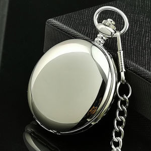 Vintage Mechanical Pocket Watch for Men and Women With Dual Covers Customizable Photos