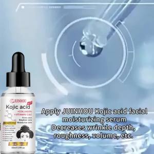 JUINHOU Natural Seabuckthorn Fruit Oil Kojic Acid Face Serum Deep Hydrating Skin Daily Facial Moisturizing For All Skin Types