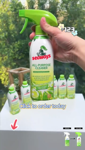 Cleanways All-Purpose Cleaner Lime & Coconut Power 500ml Plant-Based Formula Antibacterial 99.9% Kitchen cleaning