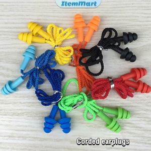 ItemMart Silicone Swimming Ear Plugs Earplugs Earbuds Hearing Protect Safety EarPlugs With Box