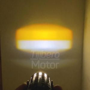 Lampu tembak laser D2 D3 LED 2 Warna Jauh Dekat Putih Kuning
