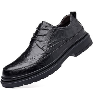 Elevation All Match English Style Business Formal Mens Leather Shoes