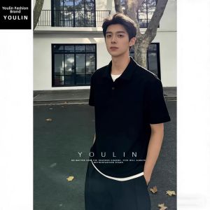 YOULIN | Elegant Casual Faux Two-Piece Polo Shirt