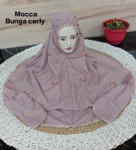 MUKENA DEWASA SANTRI TERUSAN BUNGA SERIBU MOTIF CERLY DAN MAWAR