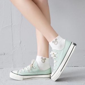 Tokofashion Kaos Kaki Semata Kaki Polos Motif Beruang Brown Kaus Kaki Ankle Dewasa Short KK1297