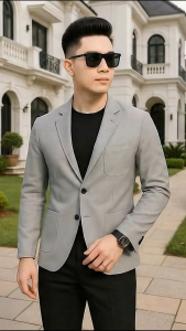 Áo vest nam blazer nam chất liệu Nỉ dày dặn sang trọng lịch lãm đạm chất Nam thần mã H52