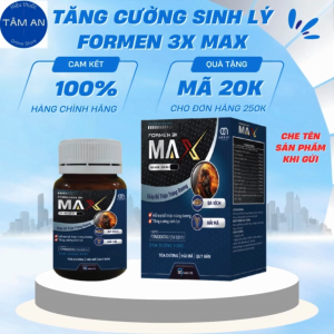 Tăng cường sinh lý nam Formen 3X Max - Chống xuất tinh sớm rối loạn cương dương bổ thận tráng dương