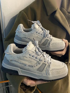 Luxurious Mens Shoes Spring Autumn Breathable Trendy Retro Casual Thick Bottom Bread Shoe Youthful Sports Style