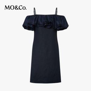 MO&Co. | Linen Off-the-shoulder Dress with Ruffles