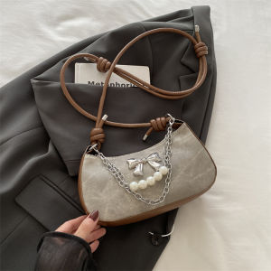 Urban Minimalist Butterfly Knot Underarm Bag Womens Crossbody Shoulder Bag Fashionable Popular New Design 2024 Casual Handbag