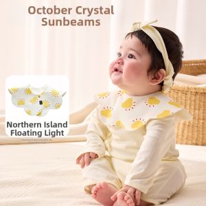 SHI YUE JIE JING | Rotatable Cotton A-Class Baby Bib