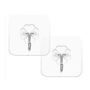 Invisible Strong Adhesive Hook Creative Cute Wall Decoration Kitchen Powerful Glue Wall Hanging No Punching Needed Plastic Material