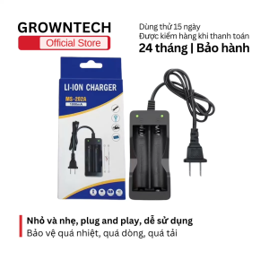 Bộ sạc pin MS-202A 2 khe 18650 với sáu bảo vệ an toàn Phích cắm US EU