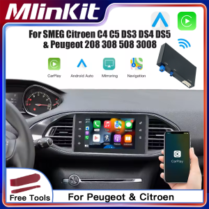 Mlinkit Wireless Carplay Module Android Auto For Peugeot Citroen SMEG NAC Picasso C4 C5 DS3 DS4 DS5 Peugeot 308 508 208 3008