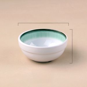 Large Size Melamine Plastic Soup Bowl Korean Style Dining Utensils Commercial Rice Bowl Creative Bowl Ceramic like Surface