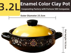 Jiaxun | High-temperature Resistant Hotpot Casserole Wide Mouth