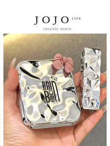 Foldable LED Makeup Mirror Desktop Student Dormitory Lighted Compact Portable Cosmetic Mirror Nordic Style Personal Care Tool