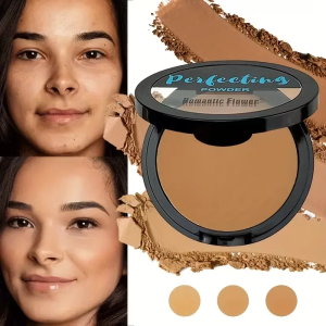 3-color Dark Powder Bronze Powder Dark Skin Foundation Oil Control Concealer Brighten The Face Create Three-dimensional Makeup
