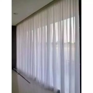 gorden poil import minimalis polos daleman plisket buat jendela /pintu +cantolan