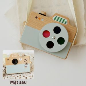 Đồ Chơi Giáo Dục Hình Máy Ảnh Gỗ Kính Vạn Hoa