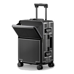 JUPITER FLY | Front Opening Aluminum Frame Spinner Suitcase