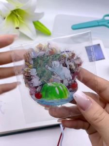 50PCS Glass Fruit and Vegetables Transparent PET Stickers Decals For Scrapbook Laptop Bike Sticker
