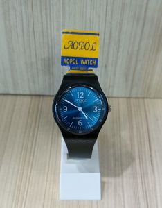 Jam Tangan AOPOL NO930/N0922 Original Tali Raber Kaca Cembung Waterproof Pria Diameter 40 mm Free Baterai Cadangan (Andre What 97)