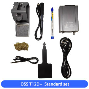 OSS T12-D PLUS Soldering Station For Mobile Phone Motherboard Repair With T12 Tips Soldering Iron Fast Heating Welding Kits