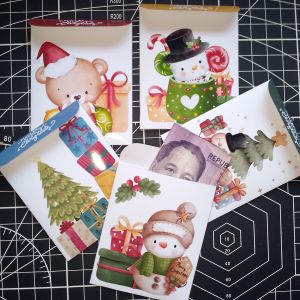 20 PCS Christmas Angpao Money Envelope Glossy