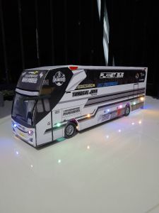 Miniatur bus kids panda remot