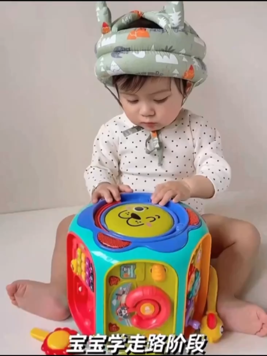 lazada baby helmet Huifen Adjustable for Crawling Walking, Kid Baby Head Protector Baby Safety Helmet Head Protection