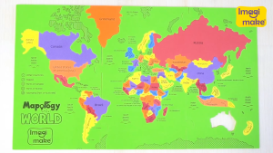 Imagimake Mapology World Map Puzzle | Educational Toys for Kids 5-7 | Puzzles for Kids Ages 4-8 | Map of The World | 6 Year Old Boy Gifts & Girl Gifts