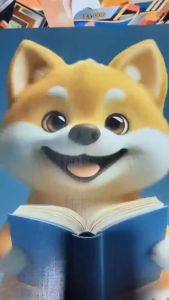 Himalaya Painting Dog Design 40cmx40cm HD Self-Adhesive Poster Sticker