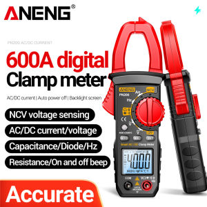 ANENG | ANENG Clamp Meter Multimeter Digital Voltmeter Ammeter 4000 Count NCV Voltage Induction Resistance Electrician Repair Tool PN200