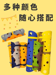 Interlocking Cat Tunnel Toy Connectable Paper Scratching Pad Cat Hole Tunnel Sleep Play Integrated Cat Scratch Mat