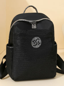 TANFAN | Glitter Simple Casual Backpack Large Capacity Commuter Bag