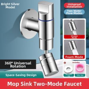 Wall-Mounted Single Cold Swivel Tap