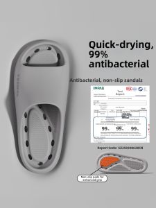 RUNROU | Antibacterial Odorless Anti-slip EVA Shower Slippers