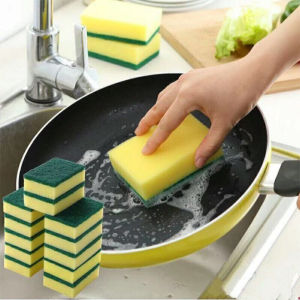 🔥Orfila Sponge Scourer Multipurpose Cleaning Scrub Kitchen Dish Scrubber Wash Scouring Pad COD