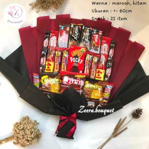 (B25) Buket snack/snack bouquet/bucket snack [INCLUDE: card + packing]