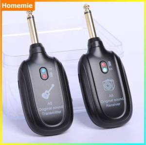 Guitar Wireless System Transmitter Receiver Built-in Rechargeable Wireless Guitar Transmitter for Electric Guitar Bass