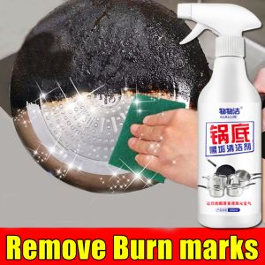 【500ml】Black Pot Bottom Cleaner Kitchen Cookware cleaner Heavy Oil Stain Cleaner Multifunctional Stainless steel cleaner Rust Remover Polishing Spray Pembersih Hitam Bawah 锅底黑垢除锈剂