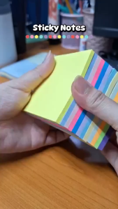 2000Sheets Sticky Notes Pastel Color Square Multicolor Note Paper Office School Supplies Stationery