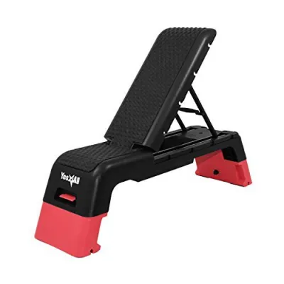 Multifunctional Aerobic Deck - Versatile Fitness Station Weight Bench Aerobic Stepper Plyometrics Box for Cardio Workouts and Strength Training